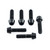 Stainless Steel Top & Bottom Yoke Pinch Set Black
