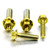Titanium Brake & Clutch Lever Perch Pinch Bolt Kit Gold