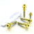 Titanium Brake & Clutch Lever Perch Pinch Bolt Kit DualDrive Gold