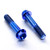 Titanium Clip-On / Handle Bar Mount Bolt Kit Blue