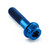 Titanium DualDrive Bolt M8x(1.25mm)x35mm Race Spec Blue