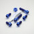 Titanium Engine Mount Bolt Kit Blue