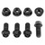 Titanium Engine Support Bracket Bolts - Upper Black