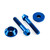 Titanium Exhaust Mount Bolt Kit Blue