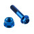 Titanium Exhaust Mount Bolt Kit Blue