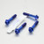Titanium Front Axle Pinch Bolt Kit Race Spec Blue