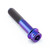 Titanium Front Axle Pinch Bolt Kit Flanged Socket Cap Race Spec Purple Haze