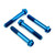 Titanium Front Brake Caliper Mount Bolt Kit Blue