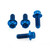 Titanium Heel Plate Bolt Kit Race Spec Blue