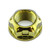 Titanium Flanged Nut M25x(1.50mm) Gold