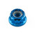Titanium Nylon Flanged Bi-Hex Nut M6x(1.00mm) Blue