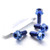 Titanium Pillion Footrest Hanger Bolt Kit DualDrive Blue