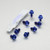 Titanium Radiator Guard Mount Bolt Kit Blue