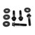 Titanium Radiator Mount Bolt Kit Race Spec Black