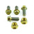 Titanium Subframe Mount Bolt Kit Gold