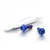 Titanium Throttle Cable Housing Mount Bolts Blue