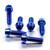 Titanium Top & Bottom Clamp Yoke Pinch Kit Blue