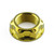 Titanium Yoke Nut Open Flanged M22x(1.00mm) Gold
