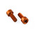 Aluminium Water Bottle Cage Bolts M5x(0.80mm)x12mm Parallel Head Socket Cap Pack x2 Orange