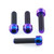Titanium Front Axle Pinch Bolt Kit Torx Drive Purple Haze