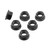 Titanium Sprocket Nut M10x(1.25mm) XS Pack x6 Black