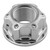 Titanium Flanged Axle Nut M16x(1.25mm) Drilled Front Wheel