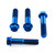 Titanium Front Brake Caliper Mount Bolt Kit Race Spec Blue