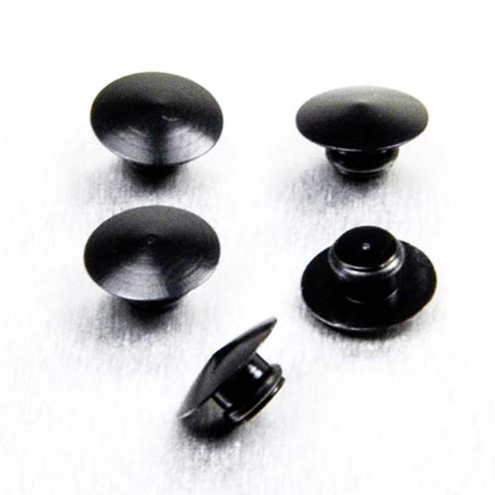 Aluminium Button Insert M5 (Fits 4mm AK) Pack x5 Black