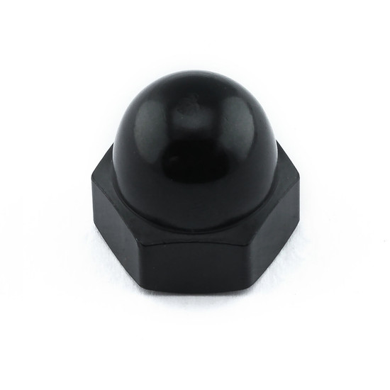 Aluminium Dome Nut M10x(1.25mm) (DIN1587) Black