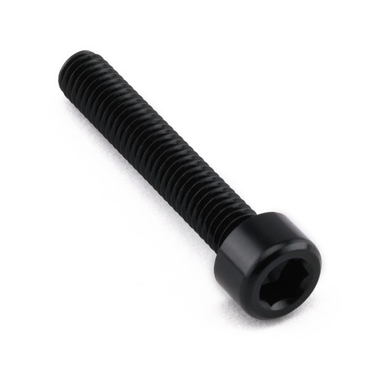 Aluminium Socket Cap Bolt M6x(1.00mm)x40mm Black