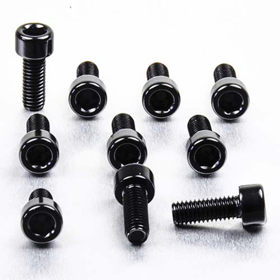 Aluminium Allen Bolt M6x(1.00mm)x16mm Pack x10 Black