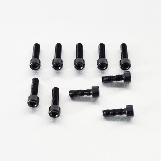 Aluminium Allen Bolt M8x(1.25mm)x25mm Pack x10 Black