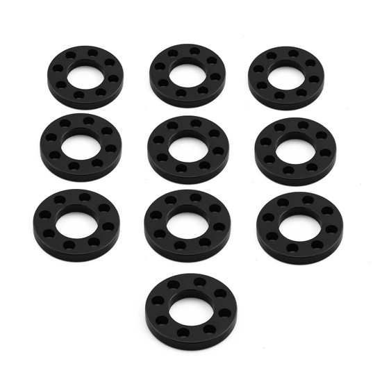 Aluminium Drilled Washers M10 (20mm O/D) Pack x10 Black