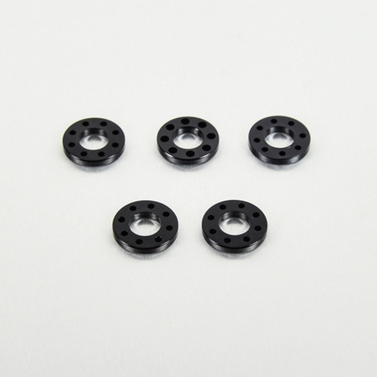 Aluminium Drilled Washers M12 (25mm O/D) Pack x5 Black