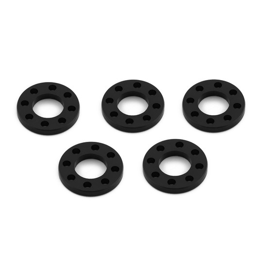 Aluminium Drilled Washers M8 (16mm O/D) Pack x5 Black