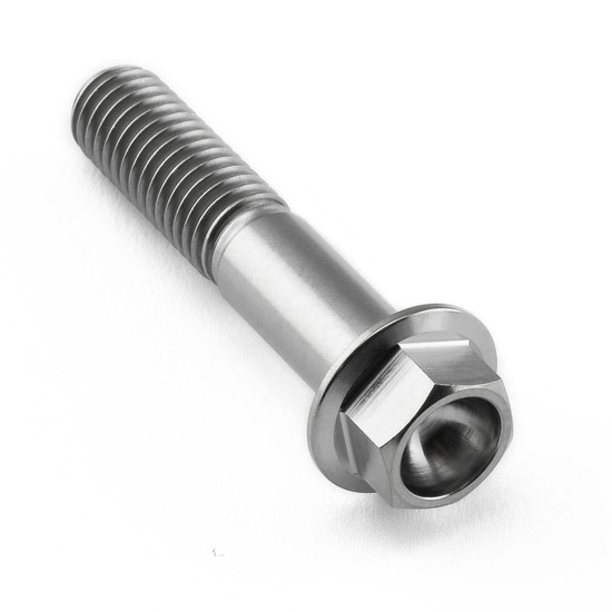 Titanium Flanged Hex Head Bolt M8x(1.25mm)x40mm