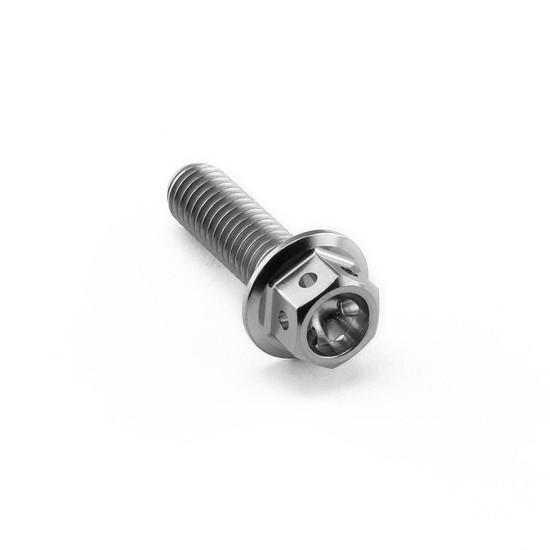 Titanium Flanged Hex Head Bolt M6x(1.00mm)x20mm Race Spec