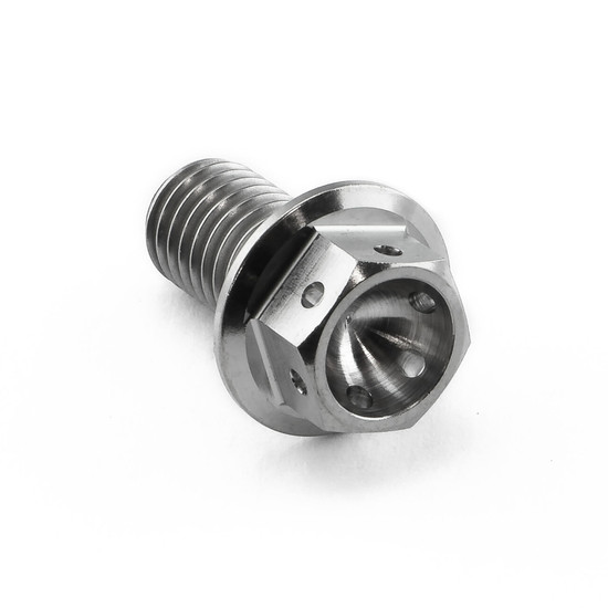 Titanium Flanged Hex Head Bolt M8x(1.25mm)x15mm Race Spec