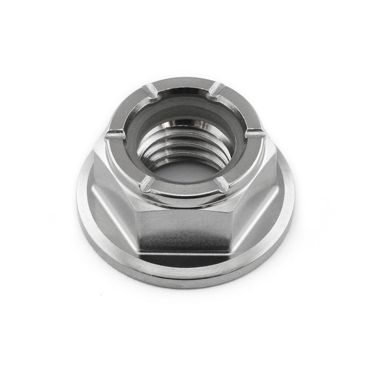 Titanium Flanged Nylon Nut M12x(1.75mm)