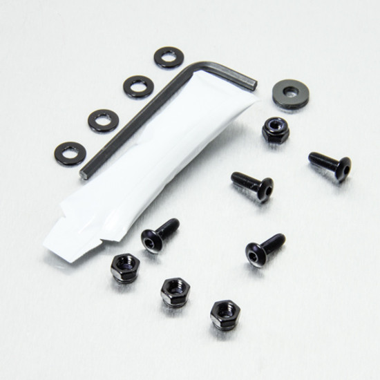 Aluminium Screen Kit 4 Bolts and Nuts Black