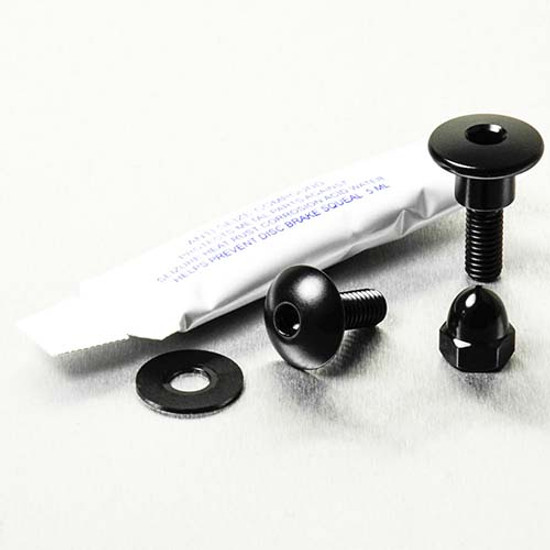 Aluminium Reservoir Mount Bolt Kit Front Brake Black