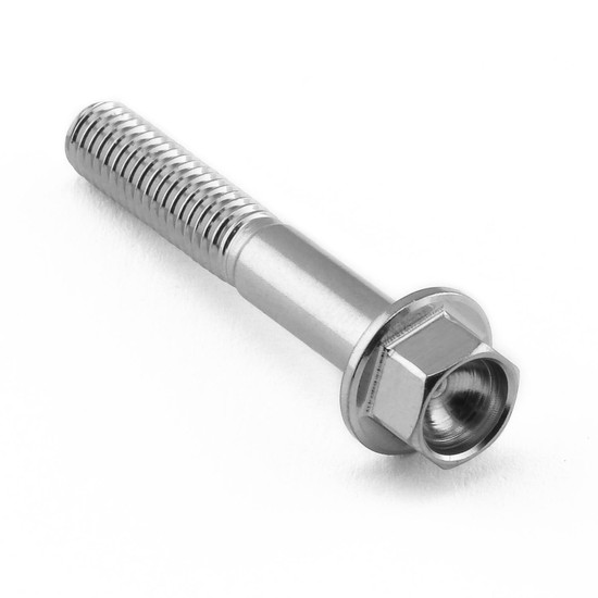 Stainless Steel Flanged Hex Head Bolt M5x(0.80mm)x30mm