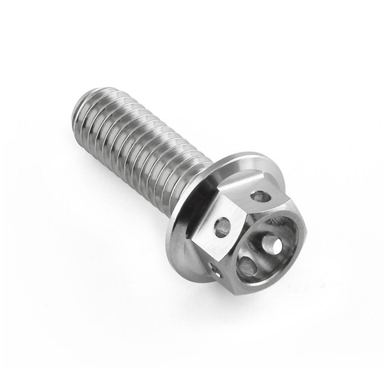 Stainless Steel Flanged Hex Head Bolt M6x(1.00mm)x18mm Race Spec