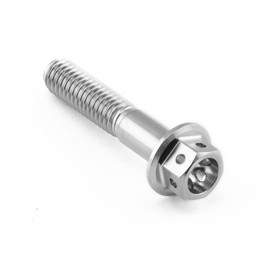 Stainless Steel Flanged Hex Head Bolt M6x(1.00mm)x30mm Race Spec