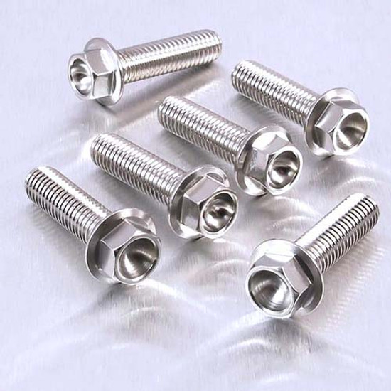 Stainless Steel Disc Bolt M8x30mm Flanged Hex Pack x6