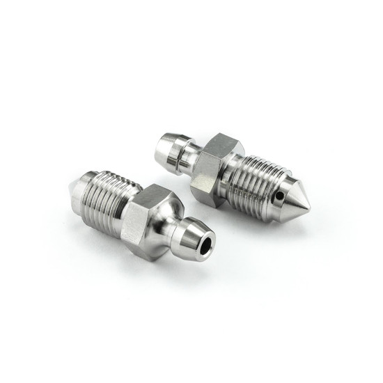 Stainless Steel Bleed Nipple M10x(1.00mm) Pack x2