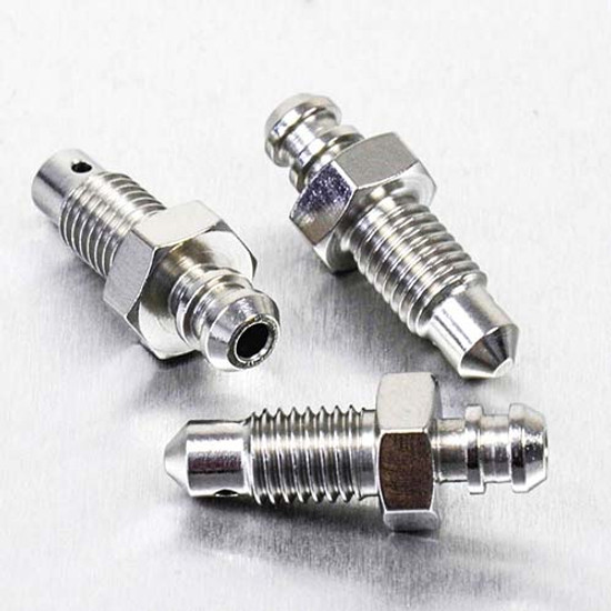 Stainless Steel Bleed Nipple M7x(1.00mm) Front Brake Master Cylinder Pack x3