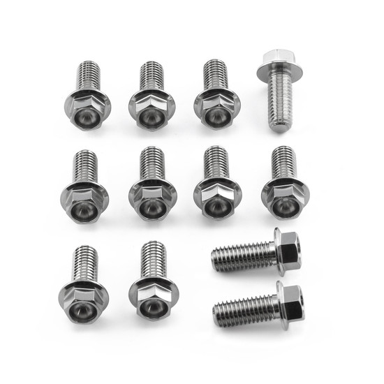 Stainless Steel Disc Bolts M8x20mm Flanged Hex Pack x12