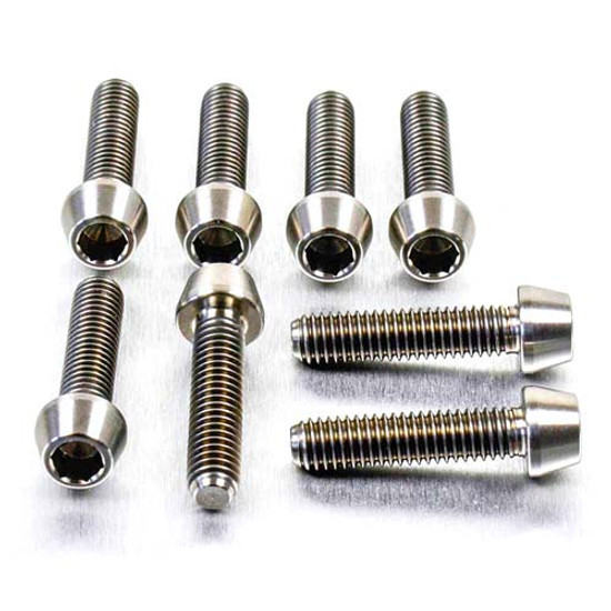 Titanium Clip-On / Handle Bar Mount Bolt Kit