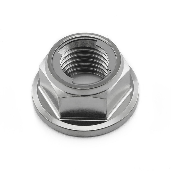 Titanium Flanged Metal Lock Nut M10x(1.25mm)